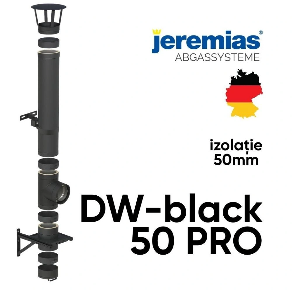 Cos de fum inox DW-black 50